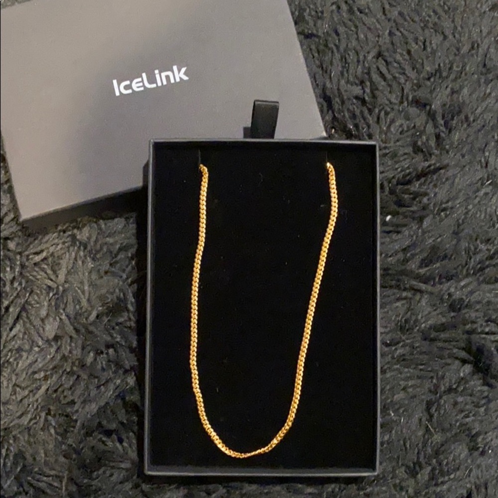 Mini Gold Cuban Chain 14in